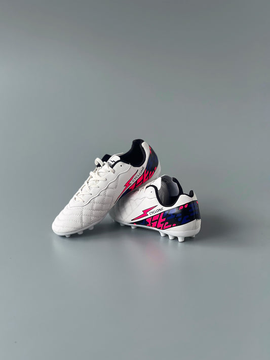 SPIKA CYCLONE MULTI GROUND FOOTBALL BOOTS WHITE