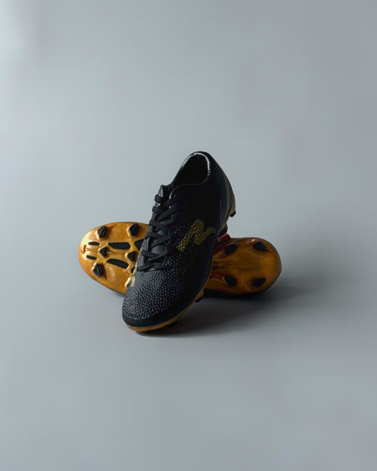 FELO RAPTOR FIRM GROUND FOOTBALL BOOTS BLACK/GOLD