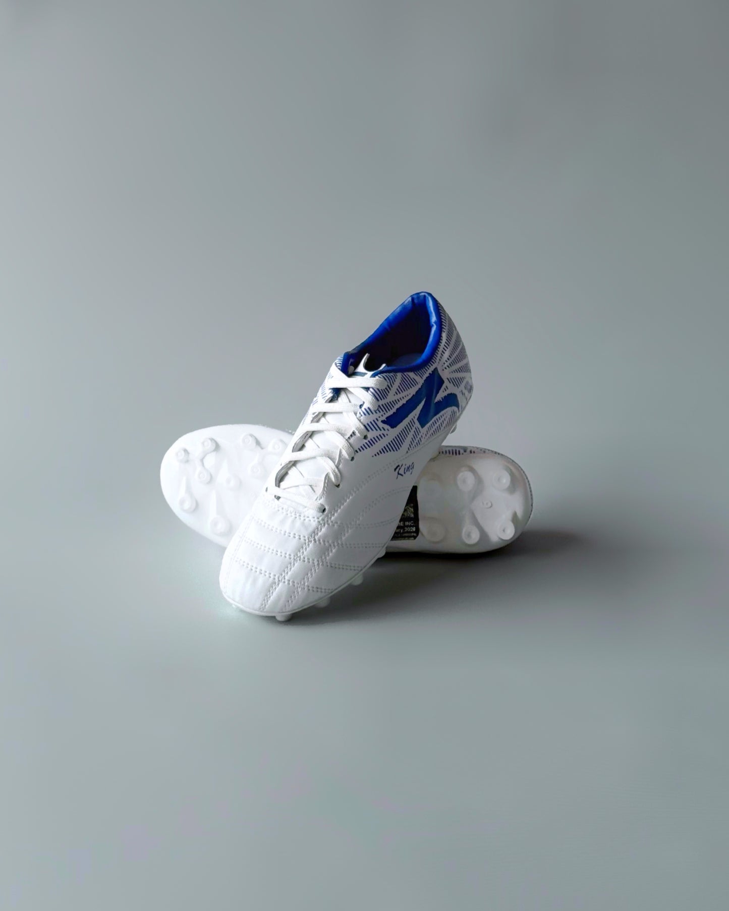 FELO KING FIRM GROUND FOOTBALL BOOTS WHITE/BLUE
