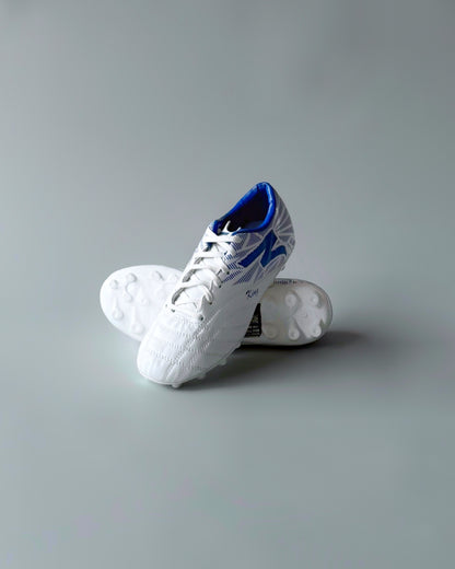 FELO KING FIRM GROUND FOOTBALL BOOTS WHITE/BLUE