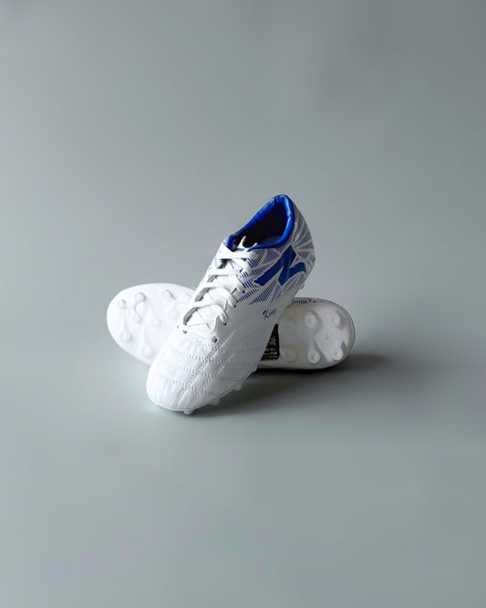 FELO KING FIRM GROUND FOOTBALL BOOTS WHITE/BLUE