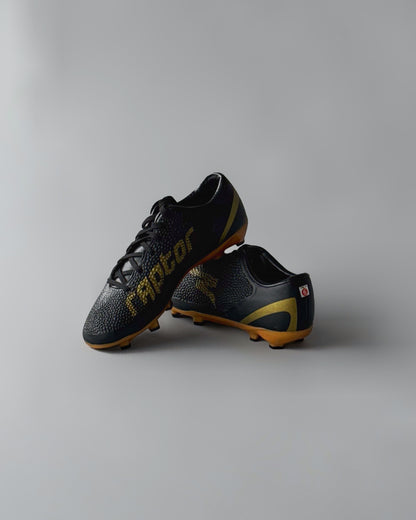 FELO RAPTOR FIRM GROUND FOOTBALL BOOTS BLACK/GOLD