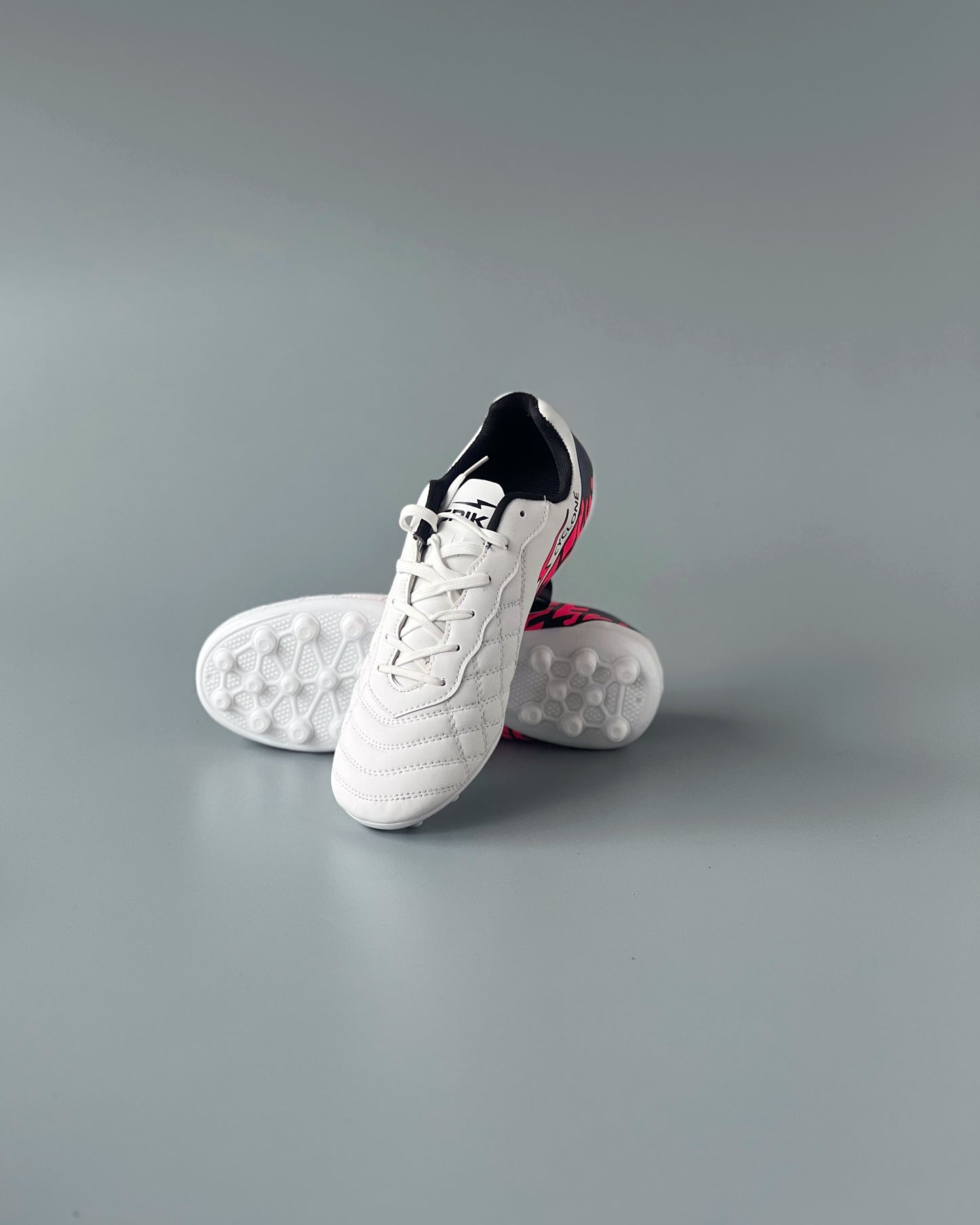 SPIKA CYCLONE MULTI GROUND FOOTBALL BOOTS WHITE