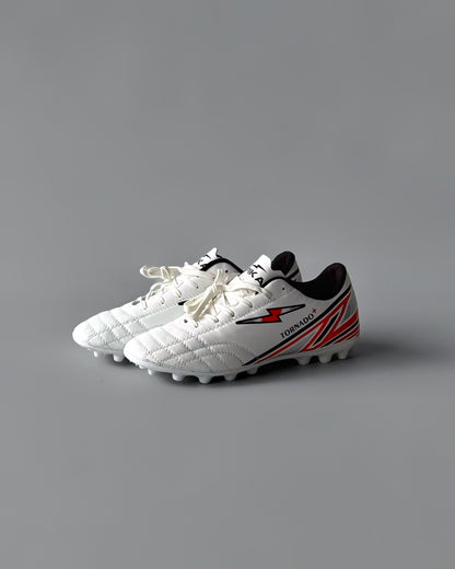 SPIKA TORNADO+ FIRM GROUND FOOTBALL BOOTS WHITE
