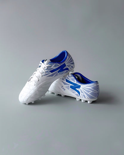 FELO KING FIRM GROUND FOOTBALL BOOTS WHITE/BLUE
