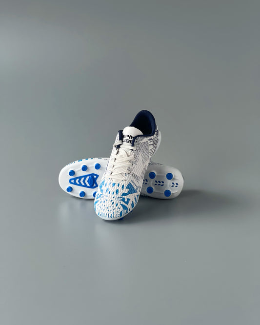 SPIKA LIGER FIRM GROUND BOOTS WHITE/BLUE