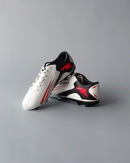 FELO BOEING FIRM GROUND FOOTBALL BOOTS WHITE