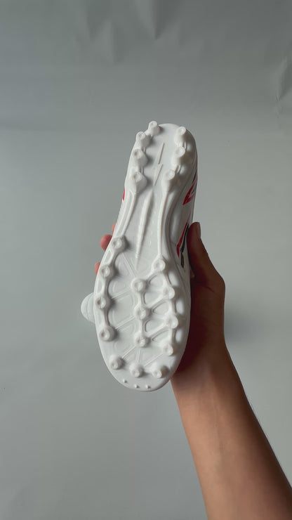 SPIKA TORNADO+ FIRM GROUND FOOTBALL BOOTS WHITE