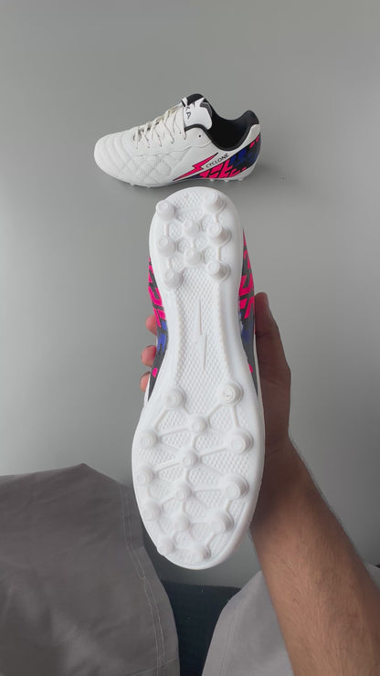 SPIKA CYCLONE MULTI GROUND FOOTBALL BOOTS WHITE